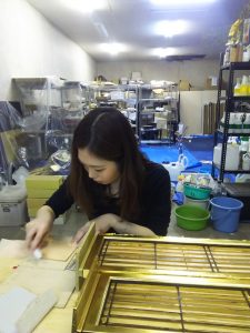 仏壇,金箔押し