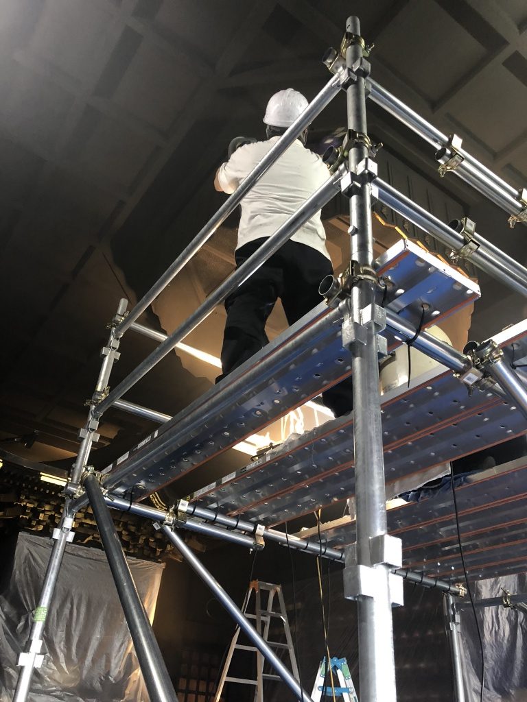 寺院仏具天蓋洗浄修復